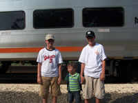 With Jay and Will at the train