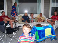 Bay Head beach house, on the porch