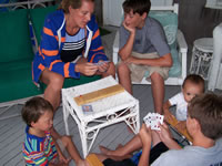 Bay Head beach house, cribbage tourney