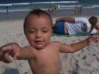 August 2006 Photos: Max on the beach in Barnegat Light.