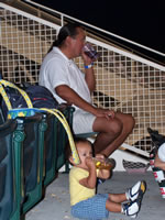 August 2006 Photos: Chris and Max at the Isotopes game.