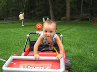 August 2006 Photos: Max in the jeep.