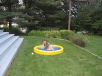 August 2006 Photos: Alex in the baby pool.