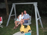 August 2006 Photos: Nana and Grandpa's back yard in Mendham.