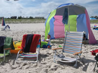 August 2006 Photos: Max on the beach in Barnegat Light, NJ