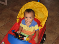 September 2006 Photos: Max in the car Nana and Grandpa gave him for his first birthday.