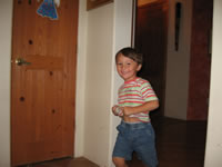 September 2006 Photos: Alex running through the house.