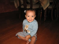 September 2006 Photos: Max sitting in the dining room.