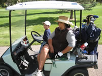 September 2006 Photos: Alex and Grandmama at Hillcrest in Durango.