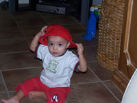 October 2006: Max in his favorite fire fighter hat