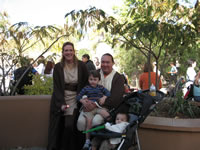 October 2006: Alex insisted we all be Jedi for the 2nd year in a row, then he wouldn't wear his costume at the Zoo Boo! We all had fun anyway.