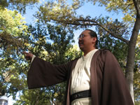 October 2006: Chris at the Zoo Boo. He had a great Obi Wan costume this year!