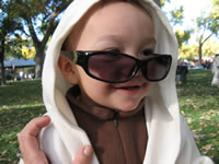 October 2006: Max wearing Cyndi's sunglasses.