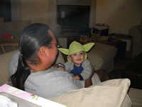 October 2006: Chris and Yoda