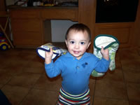 November 2006: Max with oven mits