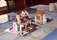 December 2006: The gingerbread houses Alex and Max made at Meg Crist's party.