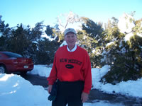 December 2006: Grandpa in the snow