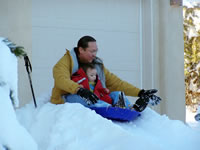 December 2006: Sledding