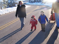 December 2006: Going for a winter walk