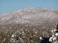 December 2006: Snow on the mountain across the street