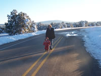 December 2006: Snowy walk