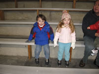 January 2007: Alex and Ashlyn on ice skates