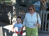 February 2007: Nana and Max at our favorite park in Naples.