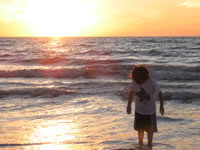 February 2007: Sunset on the Gulf of Mexico.