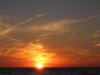 February 2007: Sunset on the Gulf of Mexico