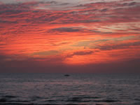 March 2007: Another awesome sunset over the Gulf.