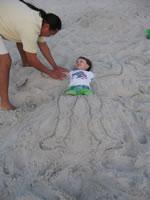 March 2007: Sand man.