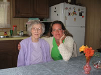 May 2007: Margaret and Cyndi.