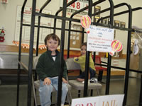 May 2007: Alex and Max 'in jail'...