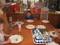 May 2007: Max at a birthday party for three cousins in Coralles