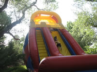 May 2007: The HUGE slide they rented for the party.