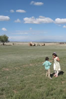 May 2007: Holly and Alex in the endless expanse of New Mexico ranchland