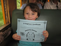 June 2007: Alex with his Jr. Engineer Certificate from Sir Topum Hat