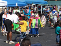 Sept 2007:  Alex and Logan at the Pow Wow.