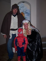 October 2007: Halloween: Alex is Spidey, Cyndi is a Fairy Godmother and Chris DeMeritt is a Jedi Knight