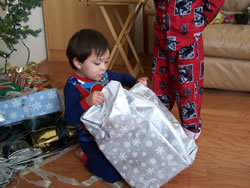 December 2007: Christmas morning.