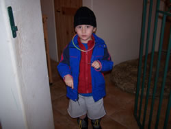 January 2008: Alex with sparklers on New Year's Day