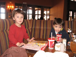 January 2008: Alex and Max at Tamaya