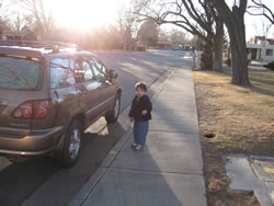 February 2008: Max is ready to go home.