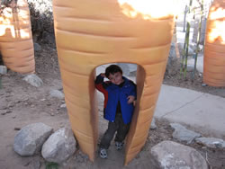 February 2008: Alex inside a carrot.