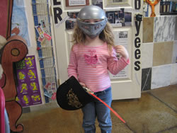 March 2008: Ashlyn as a Knight.