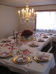 March 2008: Window Rock: The table at Nonabah and Jerald's wedding.