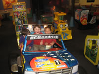 April 2008: TJ, Alex and Max at Chuck E. Cheese