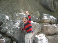 May 2008: Max being silly at the Albuquerque Zoo