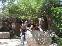 May 2008: Uncle Brad, Alex and Max.