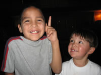 August 2008 Photos: Cousin Logan and Max